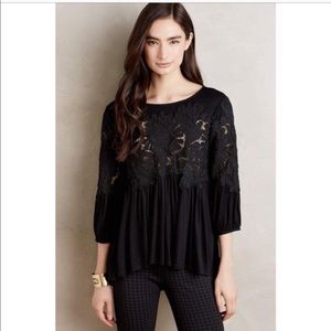 Anthropologie Delette Lace Desi Top